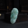 浅绿翡翠叶子吊坠-红掌柜