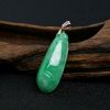 糯种阳绿翡翠福瓜吊坠-红掌柜