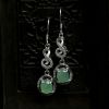 天然翡翠耳坠-红掌柜
