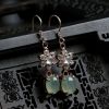 冰种青绿翡翠耳坠-红掌柜