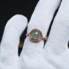 天然冰糯种翠绿翡翠戒指-红掌柜