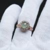 天然冰糯种翠绿翡翠戒指-红掌柜