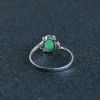 18K金镶缅甸天然翠色翡翠戒指-红掌柜