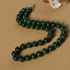 花青种翡翠圆珠塔链-红掌柜