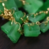 18k金镶翡翠耳坠-红掌柜