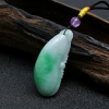 天然糯种飘绿翡翠福瓜吊坠 - 红掌柜