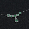 银镶冰种翡翠项链-红掌柜