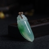 糯冰种蓝绿翡翠福瓜吊坠 - 红掌柜