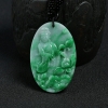 缅甸天然糯种深绿翡翠观音吊坠-红掌柜