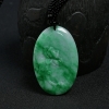 缅甸天然深绿翡翠观音吊坠-红掌柜