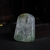冰种飘蓝花翡翠普贤菩萨吊坠-红掌柜