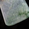 冰种飘蓝花翡翠吊坠-红掌柜