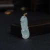 缅甸冰糯种翡翠海马吊坠-红掌柜