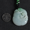 糯冰种浅绿翡翠今非昔比吊坠-红掌柜