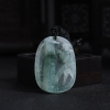 缅甸天然冰种飘花翡翠节节高升吊坠-红掌柜