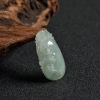 A货天然糯种飘花翡翠吉祥如意吊坠 - 红掌柜