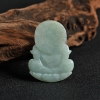 缅甸天然浅绿翡翠观音吊坠-红掌柜