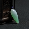 缅甸糯种飘绿翡翠福瓜吊坠-红掌柜