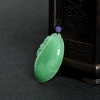 糯种翠绿翡翠福瓜吊坠-红掌柜