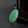 浅绿翡翠寿桃吊坠-红掌柜