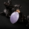 豆种紫罗兰翡翠寿桃吊坠-红掌柜