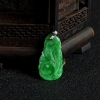 缅甸天然翠绿翡翠仿古龙吊坠-红掌柜