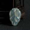 缅甸天然糯冰种飘花翡翠金枝玉叶吊坠-红掌柜