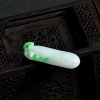 缅甸天然糯种翡翠招财进宝吊坠-红掌柜