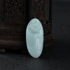 糯种白色翡翠弥勒佛吊坠-红掌柜