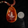 天然缅甸红翡悟道吊坠-红掌柜