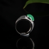 18k天然糯种苹果绿翡翠戒指-红掌柜