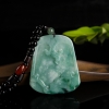 缅甸天然糯种飘花翡翠辰龙吊坠-红掌柜