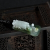 糯种俏色翡翠吊坠-红掌柜