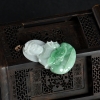 糯种飘翠翡翠吊坠-红掌柜