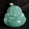 豆种浅绿翡翠弥勒佛-红掌柜