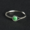 925银豆种飘翠翡翠手镯-红掌柜