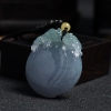天然冰糯种春色翡翠寿桃挂件 - 红掌柜