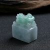 浅绿翡翠貔貅印章 - 红掌柜