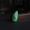 天然糯种翠绿翡翠百财吊坠-红掌柜