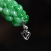 18k镶嵌缅甸天然翡翠多子多福吊坠-红掌柜