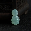 糯种蓝绿翡翠沙弥吊坠-红掌柜