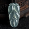 缅甸翡翠金枝玉叶吊坠-红掌柜