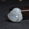 天然冰糯种翡翠弥勒佛吊坠-红掌柜