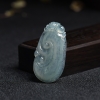 天然冰种浅绿翡翠如意吊坠-红掌柜