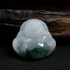 缅甸天然糯种飘花翡翠佛挂件-红掌柜