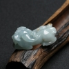 天然糯种蓝水翡翠貔貅挂件-红掌柜