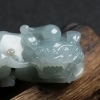 缅甸天然糯种翡翠貔貅挂件-红掌柜