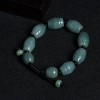 缅甸天然蓝绿翡翠回纹手串-红掌柜