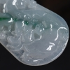 缅甸天然糯冰种俏色翡翠吊坠-红掌柜