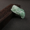 天然糯种飘花翡翠貔貅吊坠-红掌柜